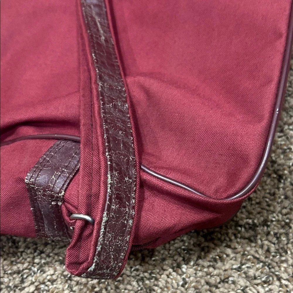 Maroon and Cream Bag